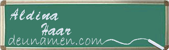 Aldina Haar Visitenkarte